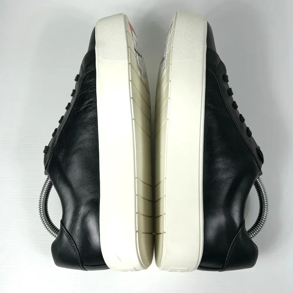Vince. Size 8.5 Leather‎ Platform Lace Up Sneaker NEW Black White Benfield $199